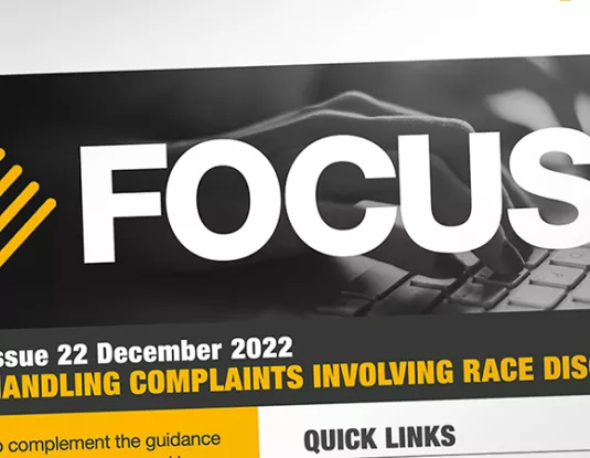 Headline of Focus newsletter