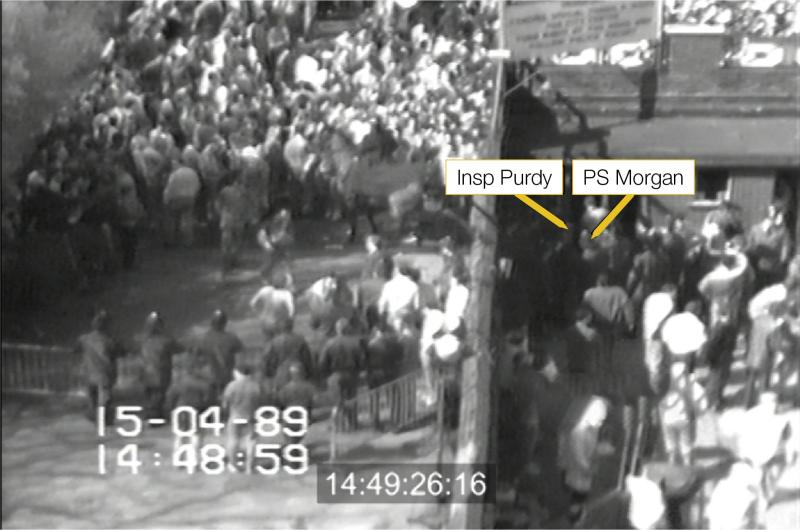 The situation at Gate C at Hillsborough Stadium at 14:49:26